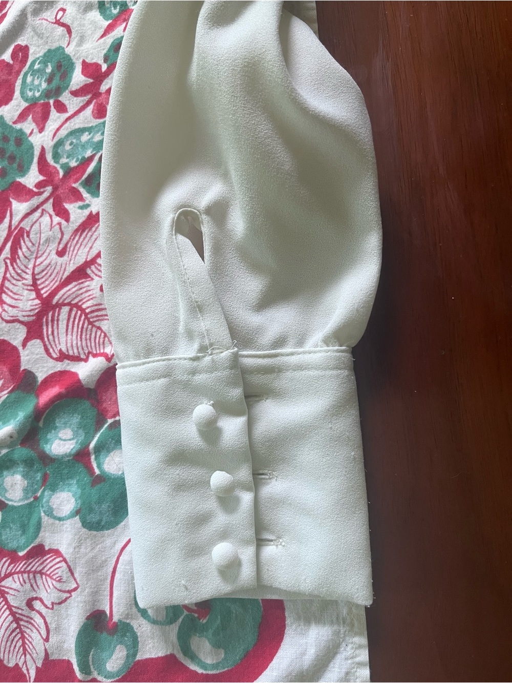 True vintage 60s/70s Green and white Two-Piece Suit with White blouse - Picture 11 of 11